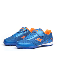 Chaussures de football à coupe basse pour hommes, respirantes, texturées, avec fermeture auto-agrippante, pour terrain ferme, antidérapantes, chaussures d'entraînement athlétiques