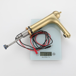 Electric Basin Faucet Stainless Steel Single Hole Touchless Sensor Deck Mounted Hot Cold Water With Digital Display - Product Image 1