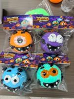 Jouet anti-stress souple Monstre d'Halloween Visage de Diable, Cadeau surprise pour fêtes, jeu de la trousse ou du bonbon, activités en classe, récompenses de jeu