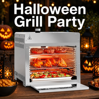 Nouveauté : Grill infrarouge multifonction 16 pouces 1500F pour steak, idéal pour les barbecues de luxe à domicile ou en extérieur