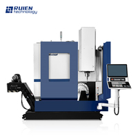 Centre d'usinage vertical 5 axes CNC VMC haute efficacité BT30 Fanuc avec structure à double colonne pour une coupe simultanée 5 axes