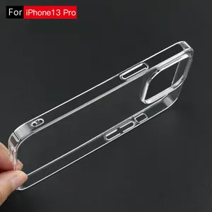 Pure PC Transparent Case For IPhone 13 Pro 1.2mm Scratch-resistant Full Cover Phone Case For 14 Plus 12 11 Pro Max 6 7 8 Plus