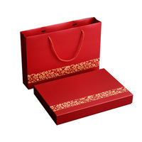 Écharpe en cachemire épais haut de gamme avec coffret cadeau à motif floral gaufré pour événements annuels, chaussettes et fourrures
