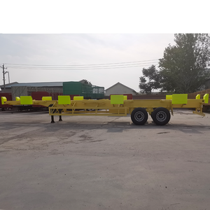 2 ejes 20ft 40ft Contenedor Puerto Transporte Semirremolque Esqueleto Semirremolque - Product Image 5