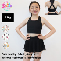 Ropa Deportiva Personalizada para Niñas, Conjuntos de Yoga y Gimnasio, Ropa Deportiva, Top Corto con Falda Pantalón