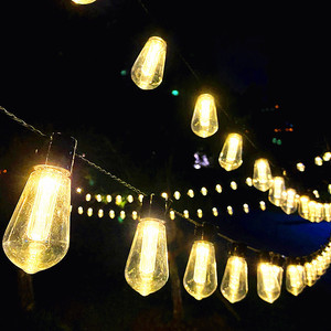 <span class=keywords><strong>Wontech</strong></span> - Guirnalda de Luces LED Solares de 24 V CC, Resistentes al Agua, de 5 m y 10 m, para Jardín y Exteriores - Product Image 1