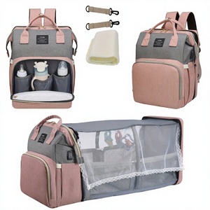 Mochila de Fraldas para Mamãe, Leve e Portátil, Berço Dobrável, Grande Capacidade, Mochila de Maternidade para Viagem - Product Image 1