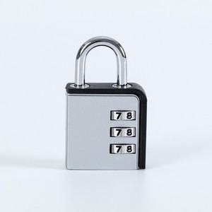 Combination Pad <b>Lock</b> Zinc Alloy Rectangular 4.7mm Shackle Backpack <b>Suitcase</b> Locker Door Cabinet Toolbox Use - Product Image 4