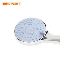 Ensemble de douche à main pour salle de bain en plastique ABS chromé avec inverseur, fixation murale, tuyau et accessoires de bain (El Dusu Ducha Telefone)
