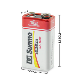 เซลล์แบตเตอรี่อัลคาไลน์แบบแบตเตอรี่แห้ง6LR61 <span class=keywords><strong>9V</strong></span> พลังงานสูง - Product Image 5