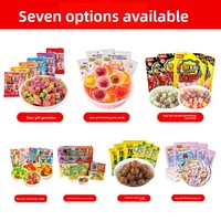 Bonbons gélifiés acidulés aux saveurs de fruits mélangés, bonbons QQ, assortiment de bonbons gélifiés aux fruits multicolores pour les enfants, collation et confiserie en gros