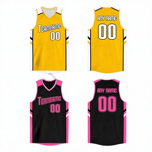 เสื้อบาสเก็ตบอลสโมสรแบบกำหนดเอง ปักชื่อและหมายเลขผู้เล่น แห้งเร็ว ระบายอากาศได้ดี แบบซับลิเมชั่น ชุดยูนิฟอร์มทีมโรงเรียน/วิทยาลัย - Product Image 1