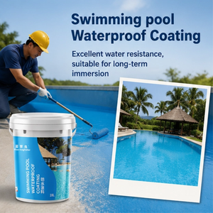 <span class=keywords><strong>Peinture</strong></span> <span class=keywords><strong>acrylique</strong></span> professionnelle à séchage rapide, haute densité, imperméable, pour la réparation et l'entretien des piscines - Product Image 1