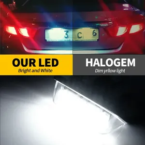 2 Luces LED Blancas para Matrícula de Coche, Canbus para <span class=keywords><strong>TOYOTA</strong></span> <span class=keywords><strong>Rav4</strong></span> 19-23, Alphard Vellfire AGH30/35 Serie 30, Avalon 2015-22 - Product Image 3