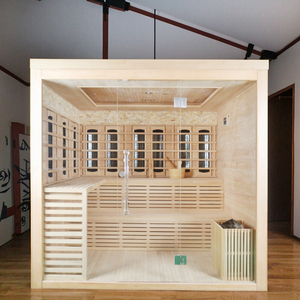 Sauna de Infrarrojos Lejanos de Lujo para Interiores, de Madera, para 4-6 Personas, Venta Directa de Fábrica, para Desintoxicación en el Hogar - Product Image 4