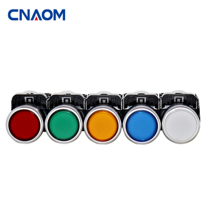 Bán Buôn Nâng Cấp Phong Cách Bạc Điểm Tiếp Xúc LA38-11TD 22Mm, Tự Khóa, Với Đèn 1NO + 1NC Đầu Phẳng Đẩy Nút Chuyển Đổi - Product Image 6