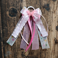 Pendentif nœud en ruban pour bottes de cowboy, accessoires de chaussures à pompon, breloque pour bottes d'école