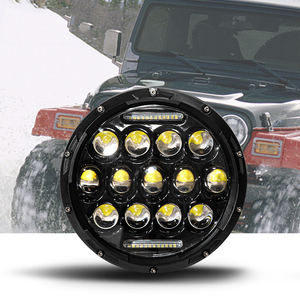 ไฟหน้า LED ทรงกลม JHS ขนาด 7 นิ้ว 60W กำลังสูง สำหรับรถจี๊ป Wrangler กันน้ำ ใช้เป็นไฟตัดหมอกสำหรับรถ Jeep JK <span class=keywords><strong>JL</strong></span> - Product Image 1