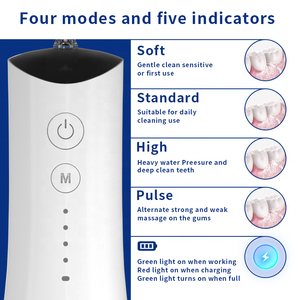 Wholesale Cheap Oral Irrigator IPX7 <b>Waterproof</b> OEM/ODM <b>Electric</b> Teeth Cleaning Device Home Travel Dental Floss Water Flosser - Product Image 3