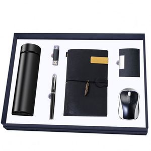 Juego de Regalo Empresarial de Oficina con Botella de Agua y Cuaderno Promocionales de Alta Calidad con Logotipo Personalizado Impreso en Serigrafía - Product Image 2