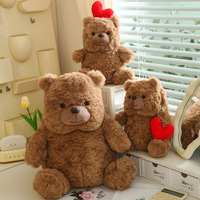 En gros, Mini ours en peluche doux et câlin en forme de cœur, en coton PP, anti-stress, pour la Saint-Valentin