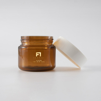 Pot en plastique de 30g 50g 100g avec bouchon pour crème pour les yeux, crème pour le visage, lotion pour le corps, autres utilisations cosmétiques, emballage vide, impression de logo personnalisée