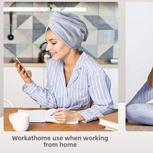 Turbante <span class=keywords><strong>de</strong></span> secado rápido para <span class=keywords><strong>mujer</strong></span> Longren, <span class=keywords><strong>de</strong></span> terciopelo coral grueso y absorbente, con borde <span class=keywords><strong>de</strong></span> terciopelo cortado, toalla con capucha. - Product Image 3