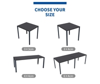Pergola en aluminium sur mesure 3x3m 3x4m avec toits à lames orientables et éclairage LED pour piscines résidentielles, jardins et balcons