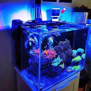 ชุดอุปกรณ์เริ่มต้นตู้ปลาขนาดเล็กตั้งโต๊ะที่สวยงามตู้ปลาพร้อมไฟ LED ทรงสี่เหลี่ยมผืนผ้าสำหรับใช้ในบ้านและปลากัดทอง - Product Image 4