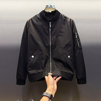 Veste Courte Homme Printemps 2026 Nouvelle Collection Col Montant avec Fermeture Éclair et Poches – Vêtement de Travail