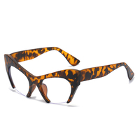 Lunettes optiques yeux de chat pour femmes, avec demi-monture, filtre à lumière bleue, 1 pièce, tendance