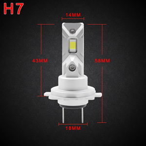 H7 M1C M2P ไฟหน้า <span class=keywords><strong>LED</strong></span> แบบไม่มีพัดลม12V ไฟตัดหมอก HB3 H7 H11 9005 6500LM สำหรับ H7อัตโนมัติออกแบบโลโก้ได้ตามต้องการ - Product Image 6
