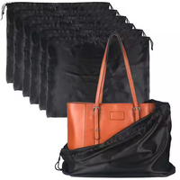 Sac à main de luxe chaussures couvre logo personnalisé anti-poussière stockage grande pochette en soie Satin cordon sac à poussière pour sacs à main