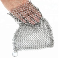 Estropajo de Acero Inoxidable 304 Reutilizable, Resistente a la Corrosión, con Gancho para Colgar, Durable, en Varias Formas y Tamaños, Venta al Por Mayor