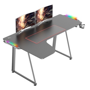 Hot Selling High Quality Durable Motorized Height Adjustable Black Gaming <b>Desk</b> Modern Electric PC Gaming <b>Table</b> with LED Feature - Product Image 6