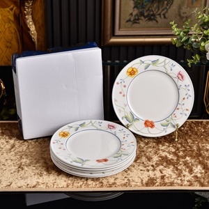 Wholesale Floral Elegant Ceramic Tableware Rice Bowl Coffee Cup <b>Dinner</b> Plate Soup Plate Banquet <b>Set</b> For <b>Dinner</b> - Product Image 2