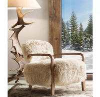 Meubles de salon au design moderne, chaise de loisirs douce et confortable avec accoudoir