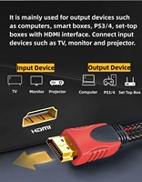 Prix usine Rouge Noir Net 1080P Câble HDMI Mâle à Mâle Câble HDMI pour Connecter le Téléphone à la Télévision