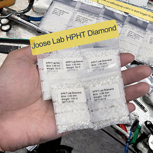 เพชร D'vins ขายส่ง ขนาด 1 มม. ~ 2 มม. เพชรเลี้ยงในห้องปฏิบัติการ VS1 ทรงกลมเจียระไนแบบบริลเลียนท์ สีขาว เกรด D เมลี สำหรับทำเครื่องประดับ - Product Image 3