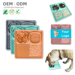 Silikon-Leckmatte für Hunde mit Saugnäpfen, Schlingmatte zur Reduzierung von Langeweile und Angst, für Erdnussbutter und Joghurt - Product Image 1