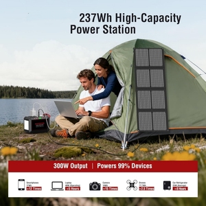 Générateur Solaire Portable d'Extérieur 110V 220V pour la Maison, Station d'Énergie Solaire 180W 300W 500W 700W 1000W, Générateur Solaire Portable 300W René - Product Image 6