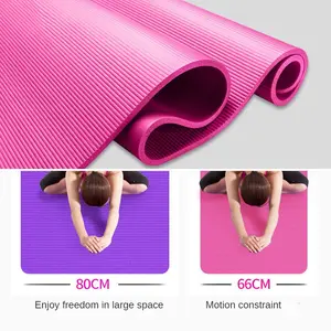 Lezyan Beginner 185*80*1 cm Anti-slip Cheap Home Use For Yoga Fitness NBR Yoga Mat