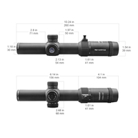 Visée optique vectorielle Forester 1-5x24SFP GenII Point central illuminé chasse optique