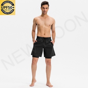 Men's 2-in-1 Quick Dry Sports Shorts Elastic Waist Gym Fitness Training Double-<b>layer</b> Sports Breathable Shorts - Product Image 5