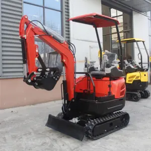 cheap china Construction Use 1.5 ton Mini Bagger Earthmoving Machinery Excavator 1.5t mini excavator with attachments