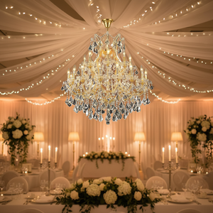 Lámpara de Araña de Cristal de Lujo Personalizada para Salón de Banquetes Europeo, Lámpara de Araña Grande de Cristal K9 María <span class=keywords><strong>Teresa</strong></span> de Alta Calidad para Salón de Baile - Product Image 2
