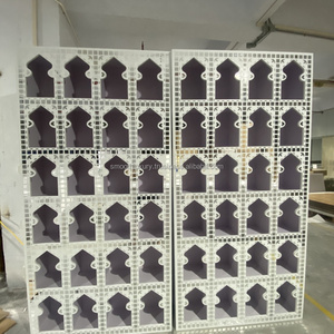 ฉากหลังเวทีงานแต่งงานสไตล์โมร็อกโกแท่นวางเทียนพีวีซีสีขาวอบอุ่นเรียบดีไซน์ใหม่ - Product Image 6