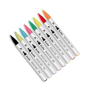 Stylo pinceau à pointe flexible en nylon <span class=keywords><strong>aquarelle</strong></span>, marqueurs de peinture pour la coloration, la calligraphie et le dessin <span class=keywords><strong>avec</strong></span> pinceau à eau pour artistes - Product Image 1