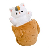 Peluche Lapin Radis, Coussin Chat, Jouet en Peluche Animaux du Zodiaque, Rembourrage Coton PP, Poupée en Tissu, Mascotte à Coucher et à Embrasser, 5-7 Ans, 0-10cm