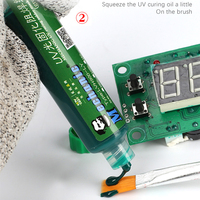 MECHANIC 10CC masque de soudure à photopolymérisable UV Flux d'huile d'encre pour PCB BGA peinture prévenir les arcs corrosifs pâte de soudage Flux d'huile